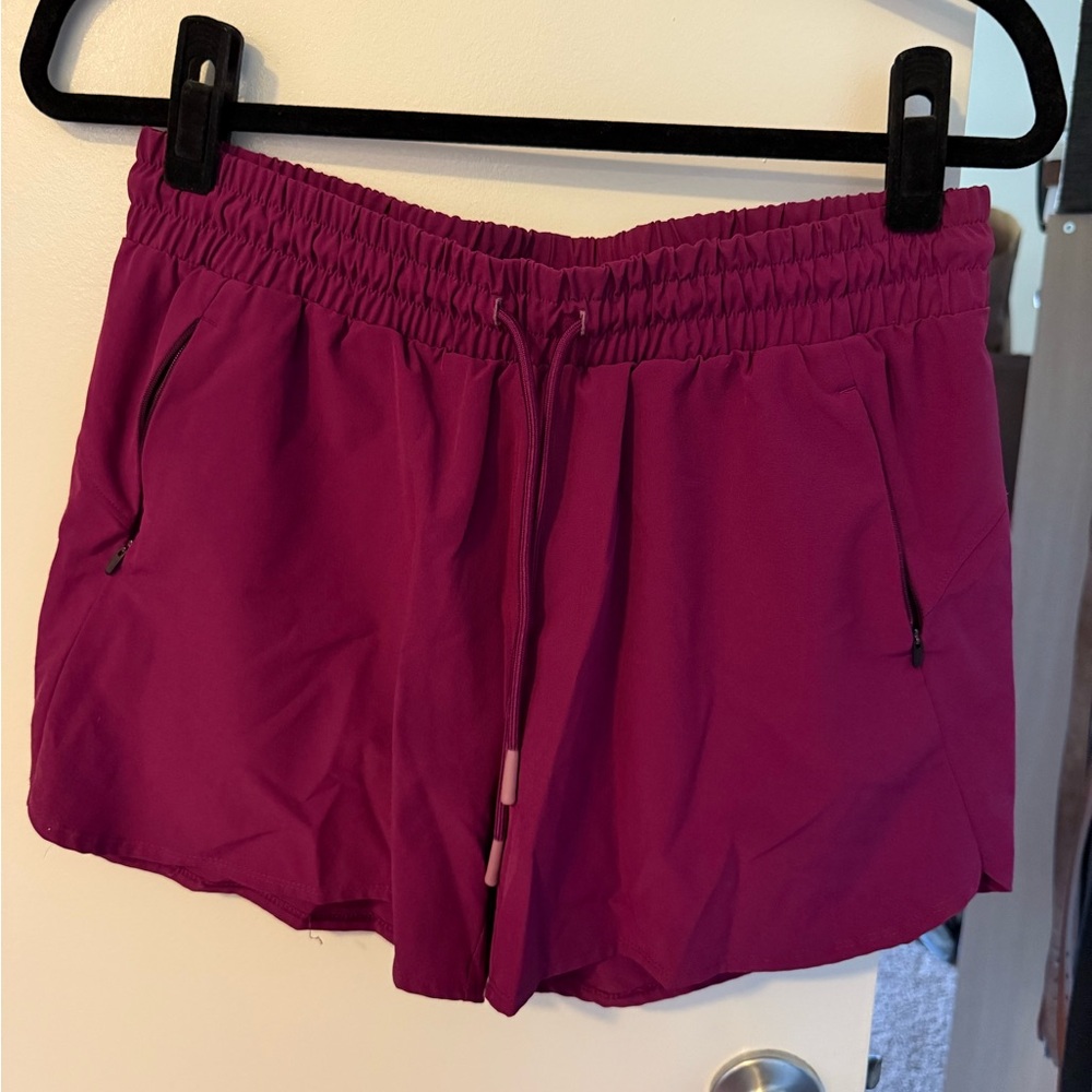 All in Motion Pink Athletic Shorts Elastic Waistband Lightweight